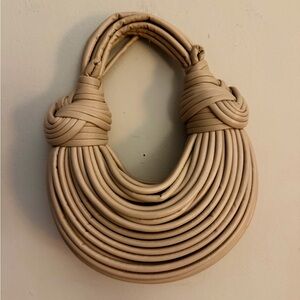 Elegant Tan Woven Women's Bag
